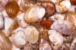 Cherry Blossom Chalcedony tumbled stones