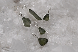 Moldavit Mini Anh�nger 925er Silber