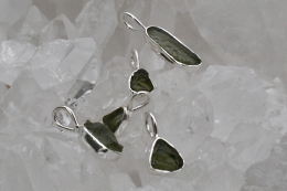 Moldavit Mini Anh�nger 925er Silber