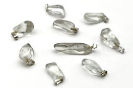 Topaz Light Blue Tumbled Stone Pendant