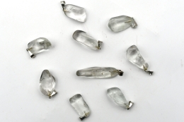 Topaz Light Blue Tumbled Stone Pendant