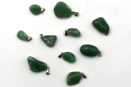 Aventurine Green Tumbled Stone Pendant