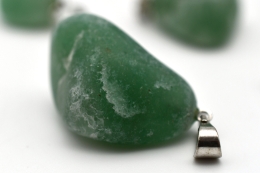 Aventurine Green Tumbled Stone Pendant
