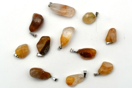 Bergkristall gelb (Golden Healer) Trommelstein Anh�nger