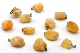 Calcit orange Rohstein Anh�nger