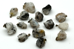 Moonstone White Rough Stone Pendant