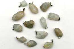 Aquamarin Trommelstein Anh�nger