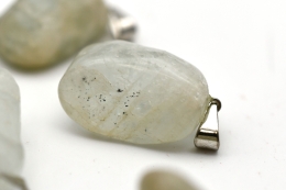 Aquamarin Trommelstein Anh�nger