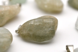 Aquamarin Trommelstein Anh�nger