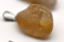 Rutile Quartz Tumbled Stone Pendant