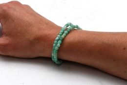 Smaragd W�rfel Armband facettiert 4 mm