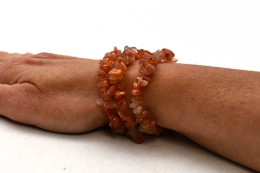 Sun Stone Chips Bracelet Set Of 3