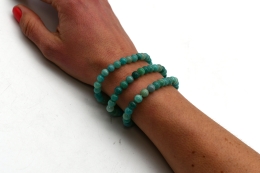 Amazonite Beads Bracelet Extra-Quality 6 mm