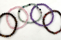 Kinderkugelarmband 4 mm (verschiedene Sorten)