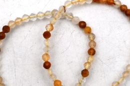 Himalaya Quarz Kugelarmband facettiert 4 mm