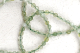 Serpentine (Chinese Jade) Bead Bracelet faceted 4 mm