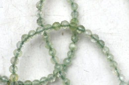 Prehnite Bead Bracelet faceted 4 mm