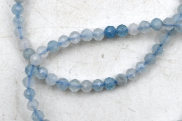 Aquamarin Armband facettiert 4 mm