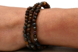 Pietersite Bead Bracelet faceted 4 mm