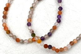 Cacoxenit (Super Seven) Kugel Armband facettiert 4 mm