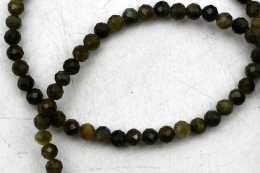 Tourmaline Green Bead Bracelet faceted 4 mm