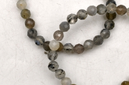 Labradorite Bead Bracelet Facetted 6 mm