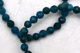 Apatit blau Kugel Armband facettiert 6 mm