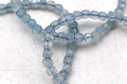 Aquamarin Extra-Qualit�t W�rfel Armband facettiert 4 mm