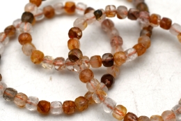 Himalaya Quartz Yellow Cube Bracelet faceted 6 mm