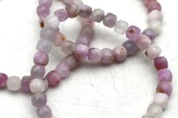 Kunzit W�rfel Armband facettiert 6 mm