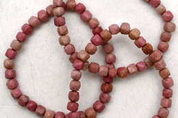 Rhodonit hell W�rfel Armband facettiert 6 mm