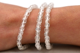 Topas W�rfel Armband facettiert 4 mm