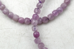 Kunzit Extra-Qualit�t W�rfel Armband facettiert 4 mm