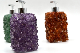 Edelstein Seifenspender diverse Sorten