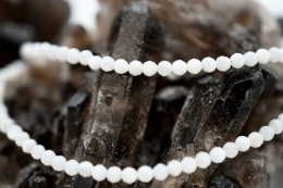 Moonstone White Necklace Facetted