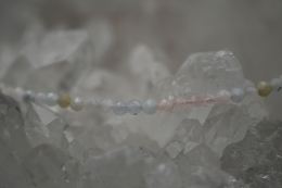 Beryll Kette facettiert