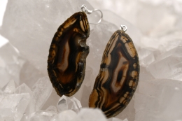 Achat Scheiben Ohrh�nger 925er Silber