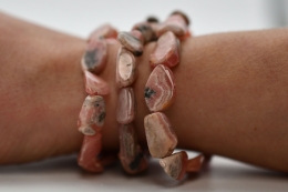 Rhodochrosite Tumbled Stone Bracelet