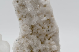 Crystal Quartz Cluster on Metal Stand