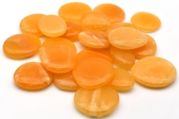 Calcit orange Scheibensteine