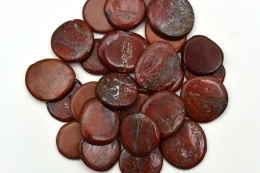 Jaspis rot Scheibensteine