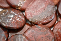 Jaspis rot Scheibensteine