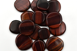 Tigerauge rot Scheibensteine