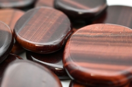 Tigerauge rot Scheibensteine