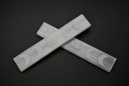 Selenit Tafel mit Gravur