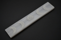 Selenit Tafel mit Gravur