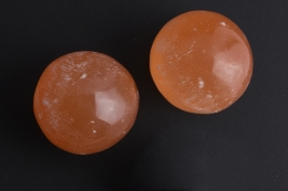 Selenit Kugeln orange