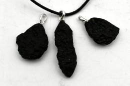 Tektit Anh�nger mit Stift & �se