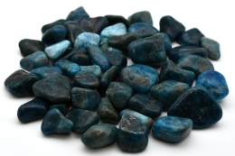 Apatit blau Trommelsteine
