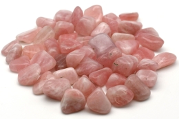 Rosenquarz Trommelsteine